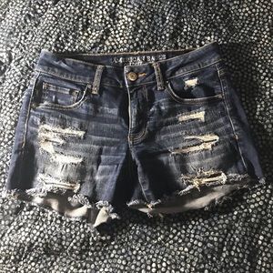 American Eagle Distressed Denim Shorts